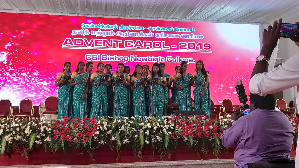 Advent Carols Christmas Celebration 2019 in Bishop NewBigin College of Education