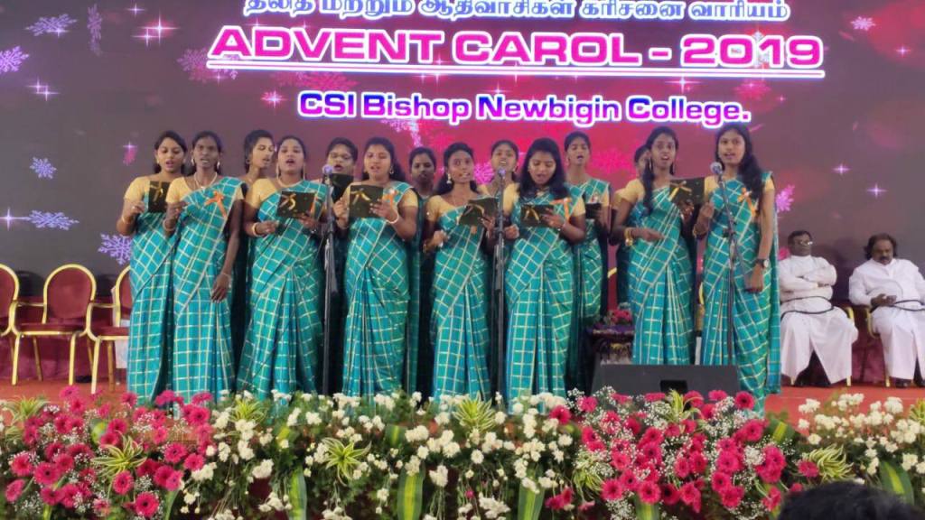 Advent Carols Christmas Celebration 2019 in Bishop NewBigin College of Education