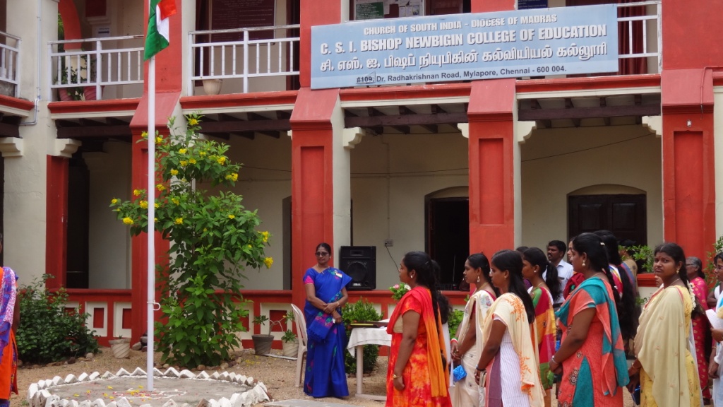 Independence Day Celebration 2019 in Bishop NewBigin College of Education